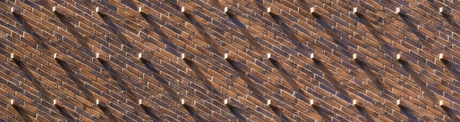 School Building in Copenhagen, Facing Brick - 2.4.78 Brown Devil